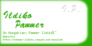 ildiko pammer business card